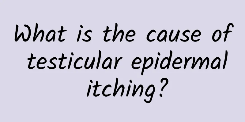 What is the cause of testicular epidermal itching?