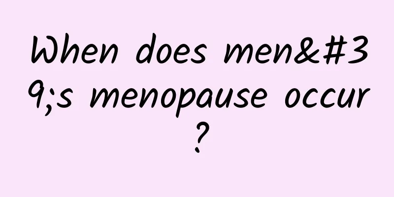 When does men's menopause occur?