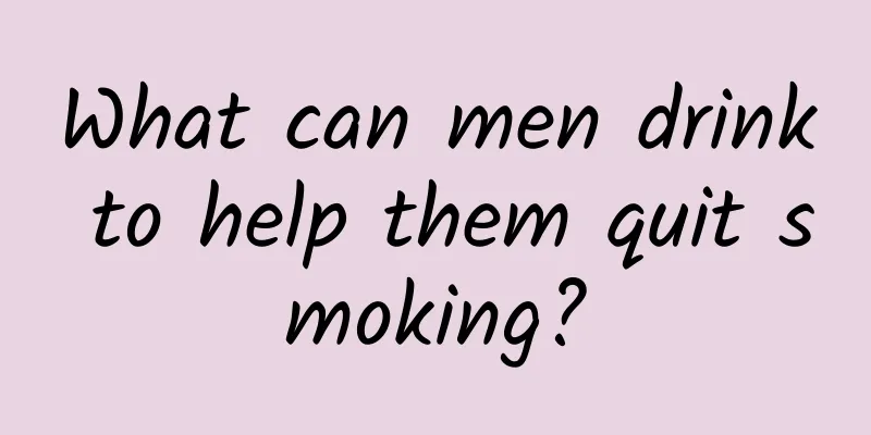 What can men drink to help them quit smoking?