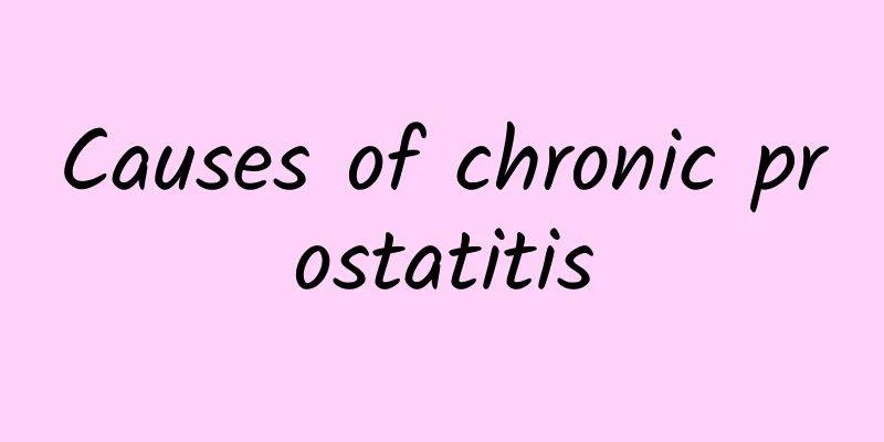 Causes of chronic prostatitis