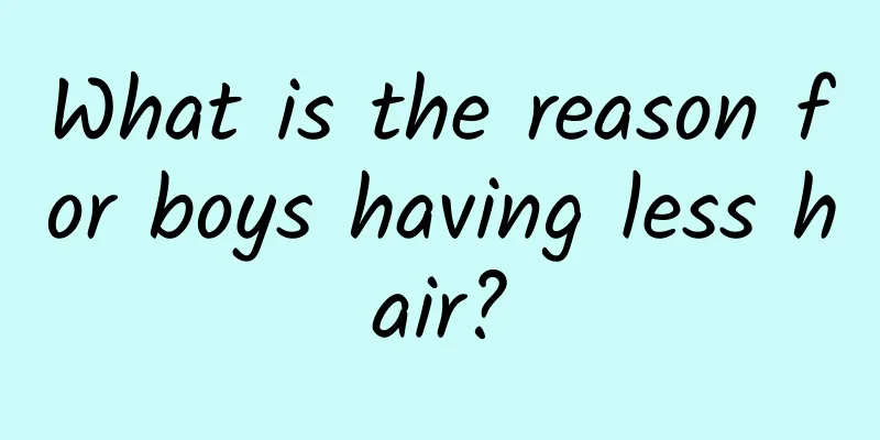 What is the reason for boys having less hair?