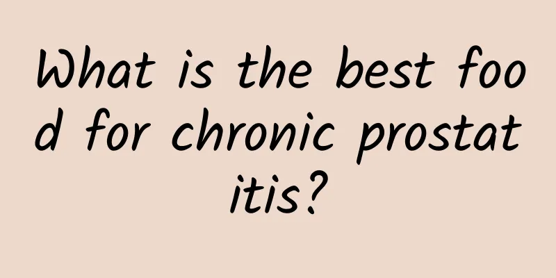 What is the best food for chronic prostatitis?