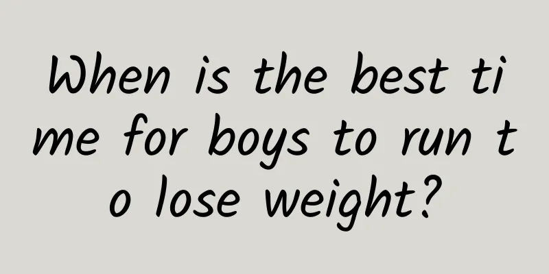 When is the best time for boys to run to lose weight?
