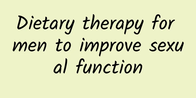 Dietary therapy for men to improve sexual function