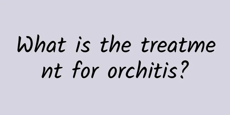 What is the treatment for orchitis?