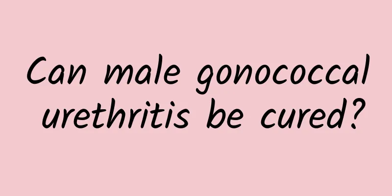 Can male gonococcal urethritis be cured?