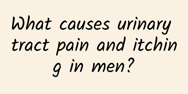 What causes urinary tract pain and itching in men?