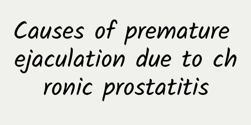 Causes of premature ejaculation due to chronic prostatitis