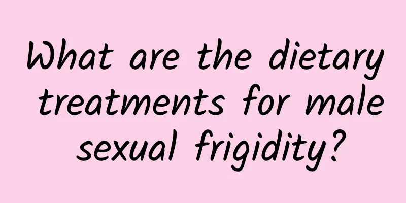 What are the dietary treatments for male sexual frigidity?