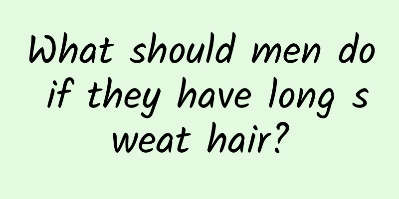 What should men do if they have long sweat hair?