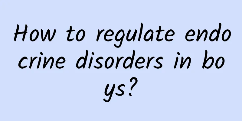 How to regulate endocrine disorders in boys?