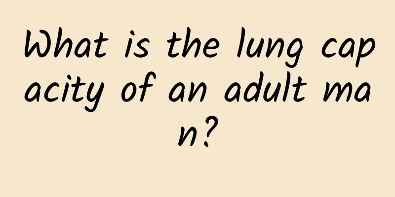 What is the lung capacity of an adult man?