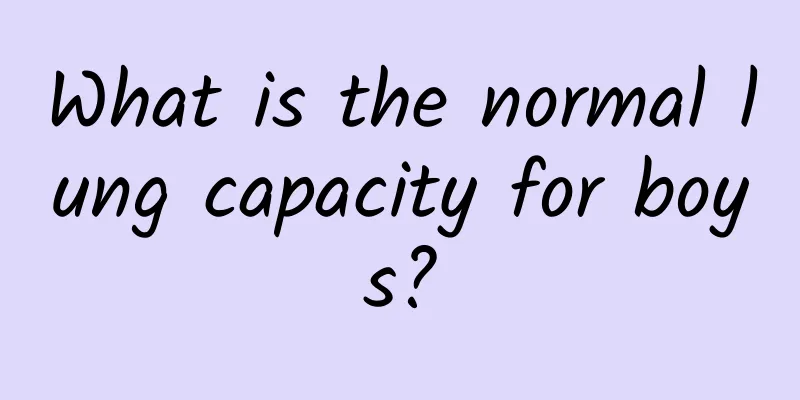 What is the normal lung capacity for boys?