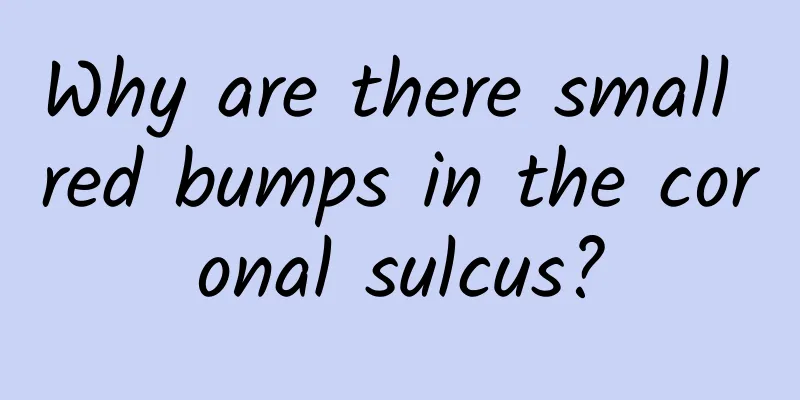 Why are there small red bumps in the coronal sulcus?