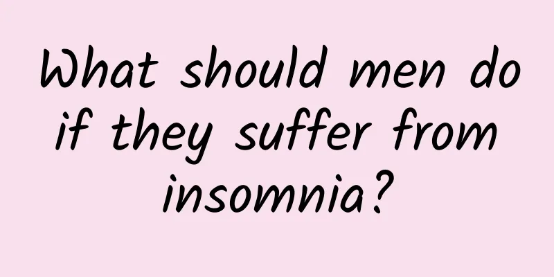 What should men do if they suffer from insomnia?