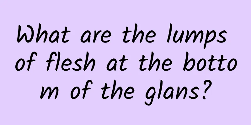 What are the lumps of flesh at the bottom of the glans?