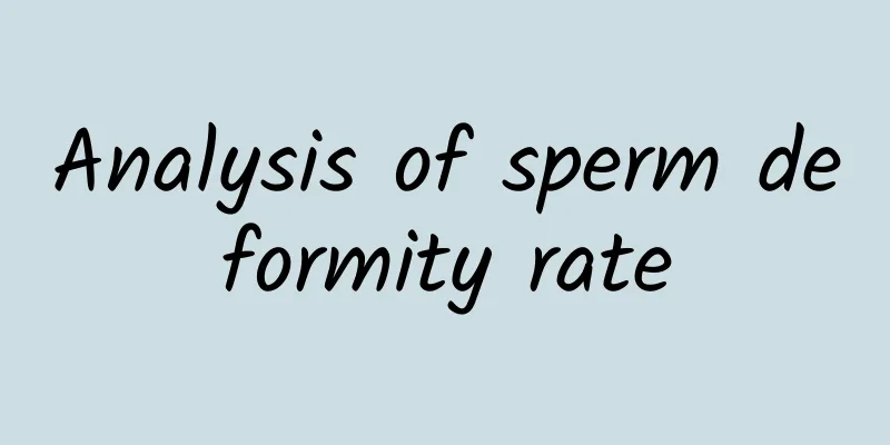Analysis of sperm deformity rate