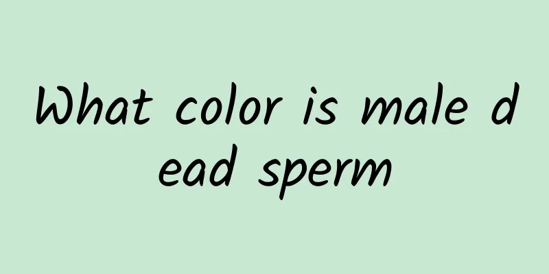 What color is male dead sperm