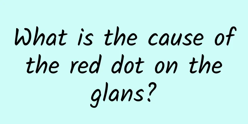 What is the cause of the red dot on the glans?