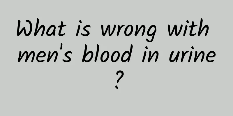 What is wrong with men's blood in urine?