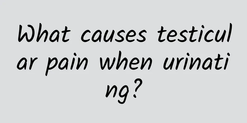 What causes testicular pain when urinating?