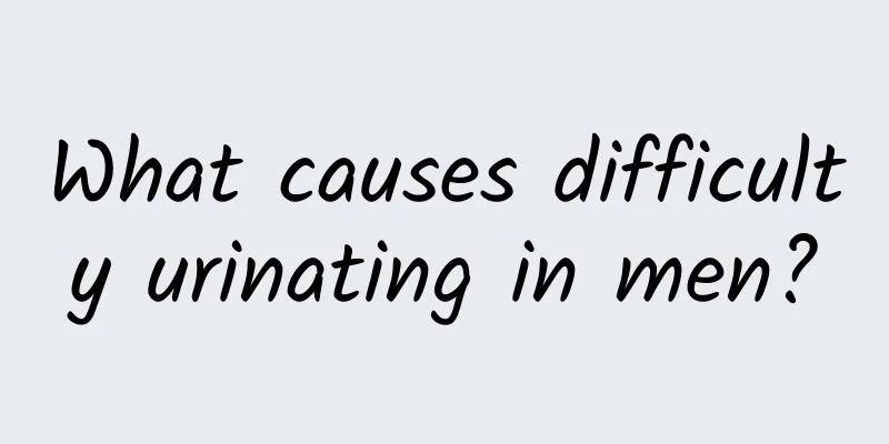 What causes difficulty urinating in men?