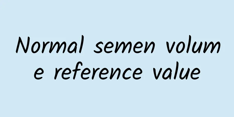 Normal semen volume reference value