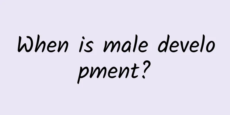 When is male development?