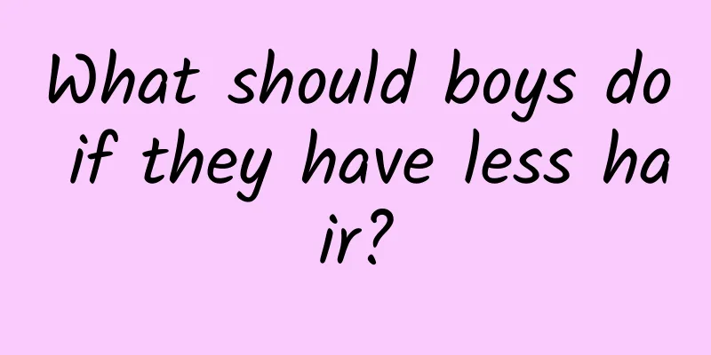 What should boys do if they have less hair?