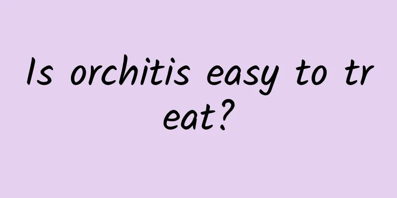 Is orchitis easy to treat?