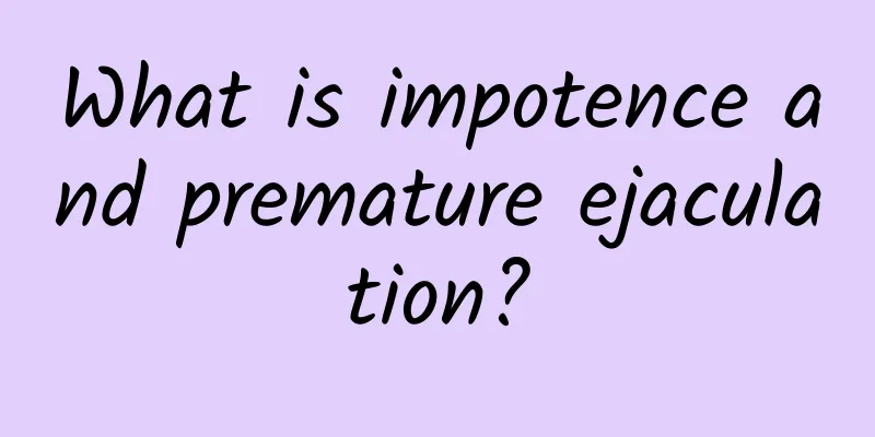 What is impotence and premature ejaculation?