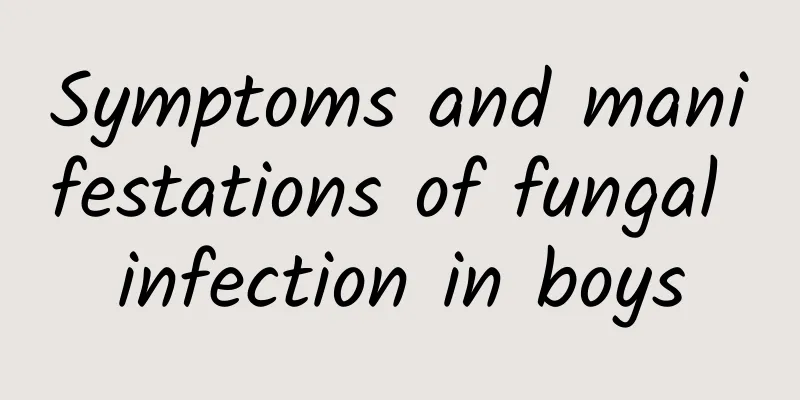 Symptoms and manifestations of fungal infection in boys