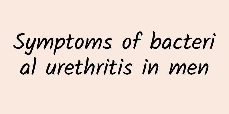 Symptoms of bacterial urethritis in men