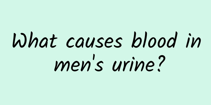What causes blood in men's urine?