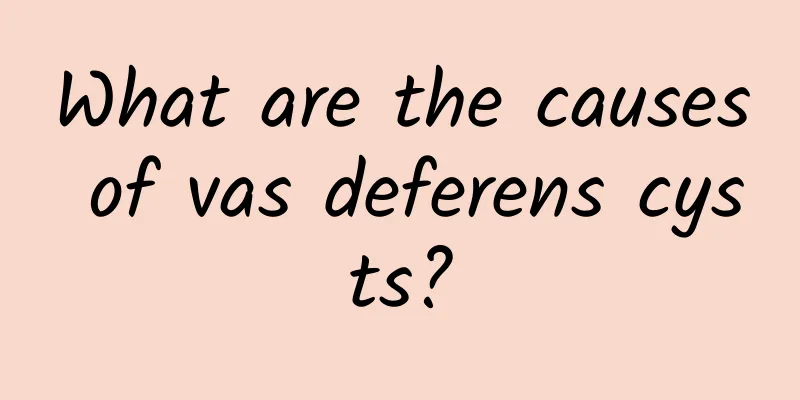 What are the causes of vas deferens cysts?