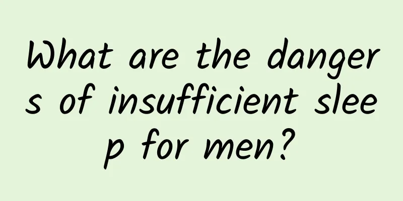 What are the dangers of insufficient sleep for men?
