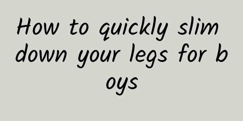 How to quickly slim down your legs for boys