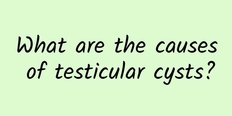 What are the causes of testicular cysts?