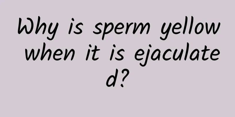 Why is sperm yellow when it is ejaculated?