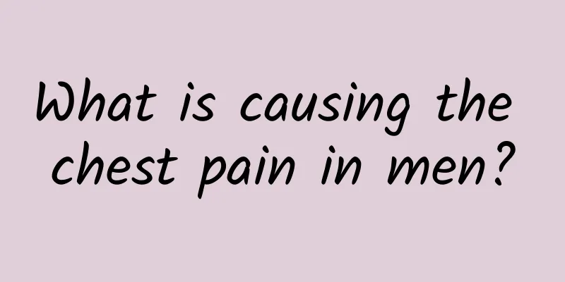 What is causing the chest pain in men?