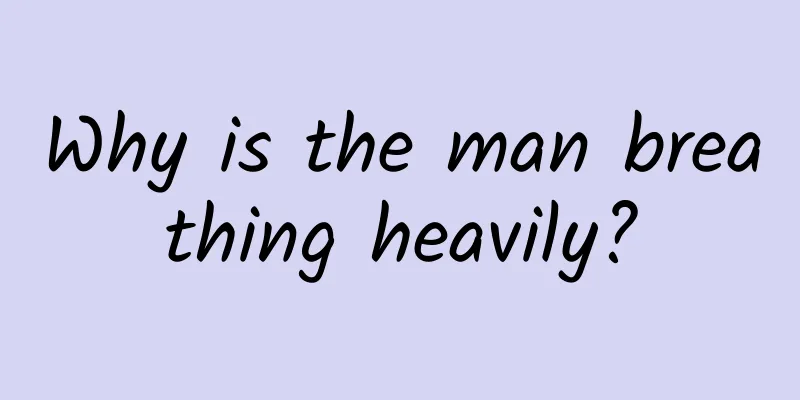 Why is the man breathing heavily?