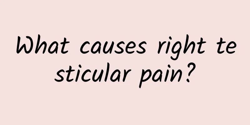 What causes right testicular pain?