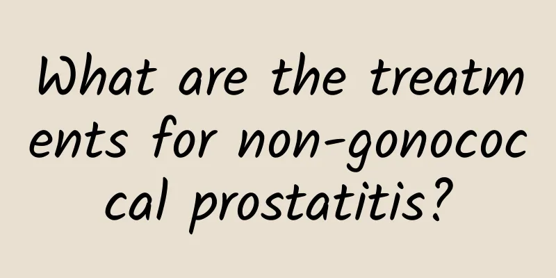 What are the treatments for non-gonococcal prostatitis?