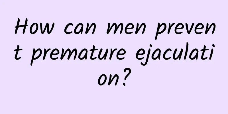 How can men prevent premature ejaculation?
