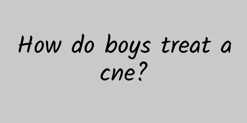 How do boys treat acne?