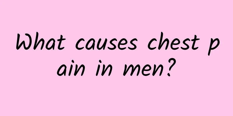 What causes chest pain in men?