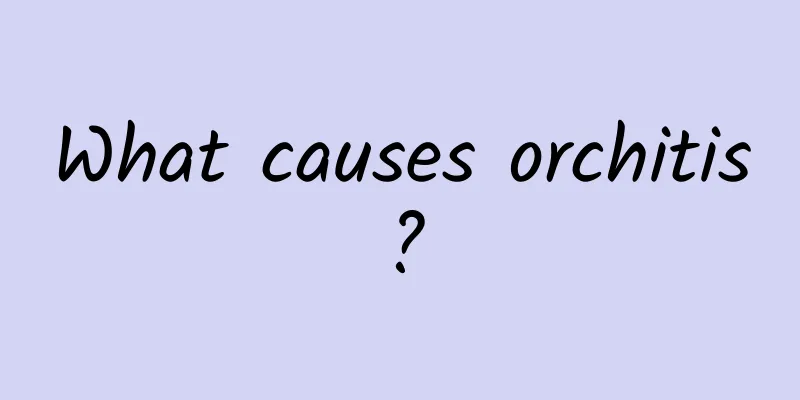 What causes orchitis?