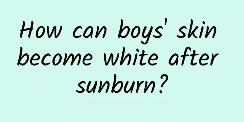 How can boys' skin become white after sunburn?