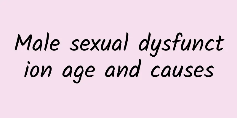 Male sexual dysfunction age and causes