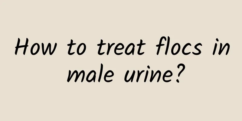 How to treat flocs in male urine?